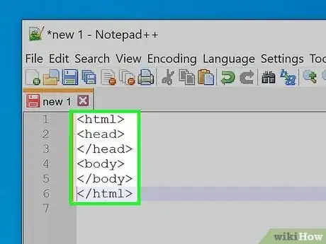 Step 2 Crie a estrutura HTML do documento.
