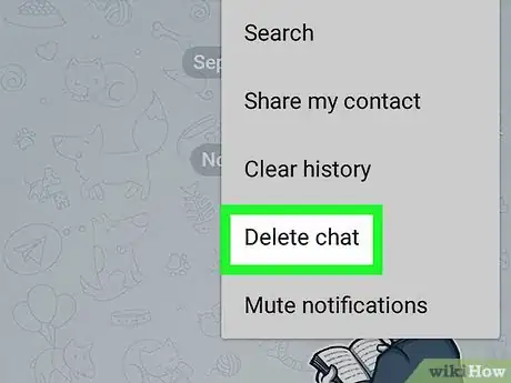 Step 11 Selecione Excluir conversa no menu.