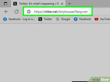 Step 3 Mude o twitter.com para nitter.net.