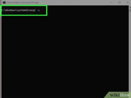 Step 6 Digite o primeiro comando para listar os servidores configurados localmente: