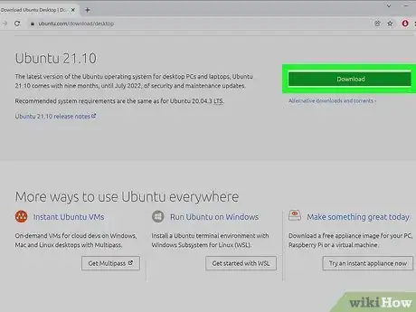 Step 1 Baixe uma imagem ISO do Ubuntu (ou a distribuição do Linux que preferir).
