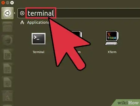 Step 2 Digite terminal para pesquisá-lo.