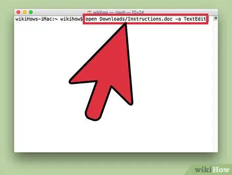 Step 3 Acesse um arquivo com um certo aplicativo.