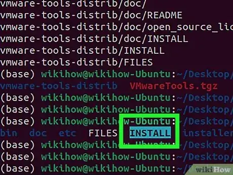 Geralmente, você encontrará um arquivo de texto chamado “README” ou “INSTALL”.