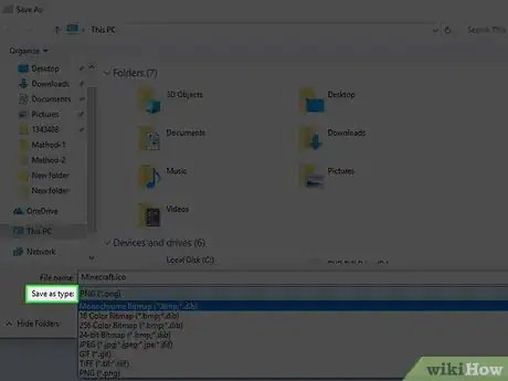 Step 10 Digite a extensão ".ico".