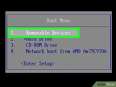 Step 7 Faça boot do computador através do disco ou USB.