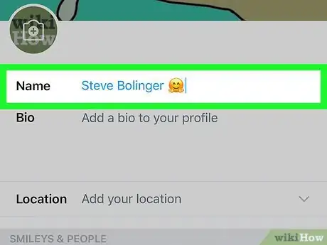 Step 6 O emoji também pode ser adicionado nas informações de perfil no Twitter.