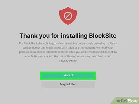 Step 4 Leia os termos de uso e clique em Eu aceito.