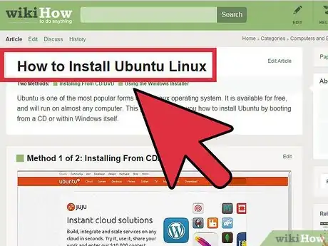 Step 1 Instale o Ubuntu.