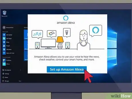 Step 2 Clique em Configurar Amazon Alexa.