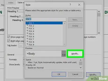 Step 6 Selecione um estilo e clique em Modificar.