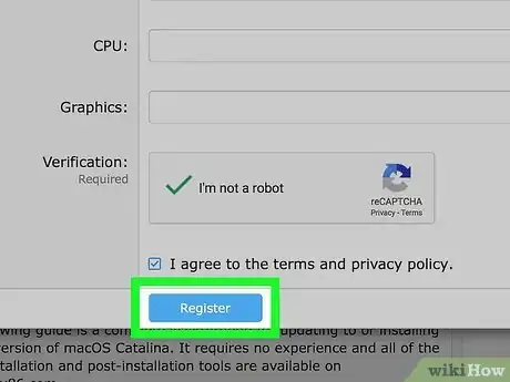 Step 8 Clique em Sign up (Cadastrar).