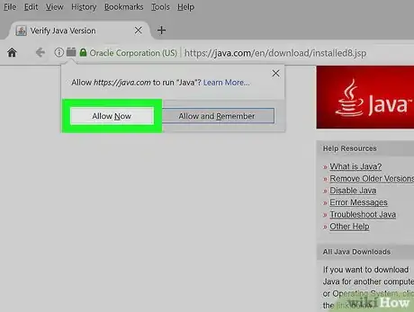 Step 5 Clique em Permitir Agora, opção que deve surgir no canto esquerdo superior da janela do Firefox.