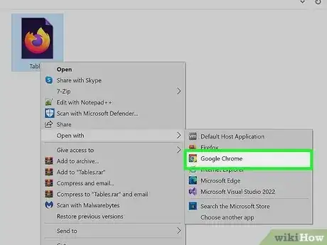 Step 3 Clique com o botão direito (Windows) ou dê um clique duplo (Mac) no arquivo e escolha a opção “Abrir com”.