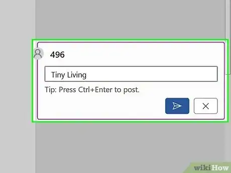 Step 8 Digite o comentário.