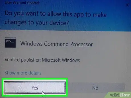 Step 5 Responda Sim ao aviso que abrir.