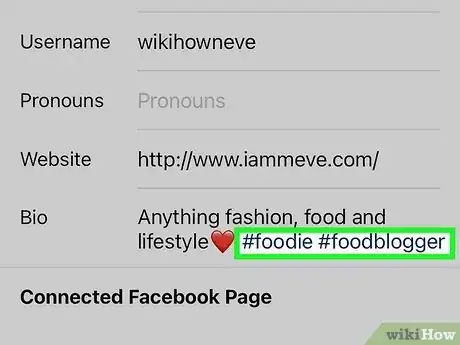 Step 2 Coloque as hashtags em outros lugares além do seu post.