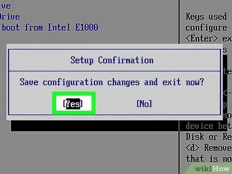 Step 6 Salve as configurações e feche a BIOS.