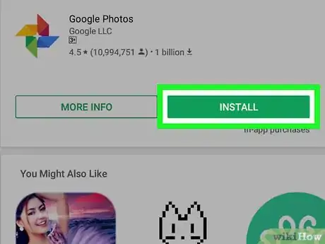 Step 1 Baixe e instale o "Google Fotos".