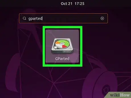 Step 2 Abra o Gparted.