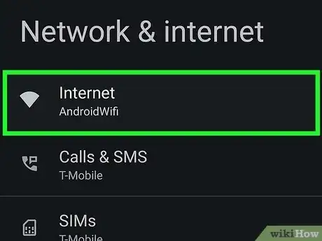Step 3 Toque em Wi-Fi.