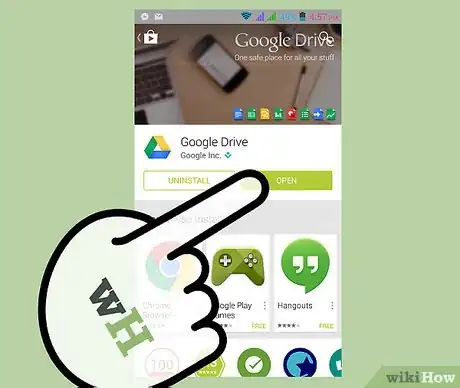 Step 1 Entre no aplicativo Google Drive.