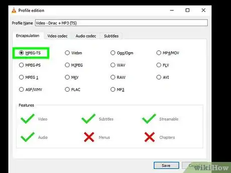 Step 10 Selecione um formata (opcional).