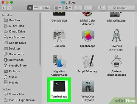 Step 1 Abra a janela do terminal no Mac.