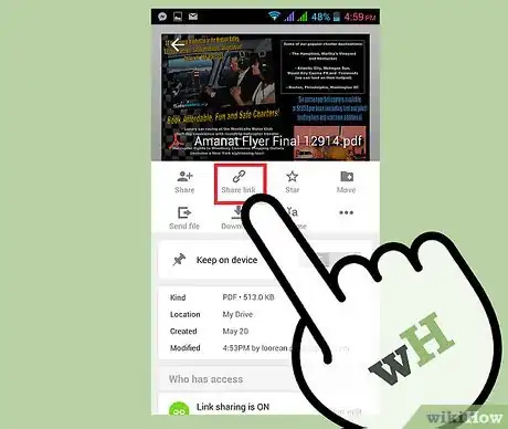 Step 5 Mande o link.