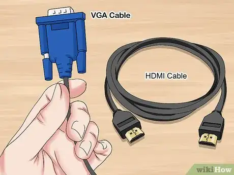 Step 4 Compre um cabo para conectar o monitor ao computador.