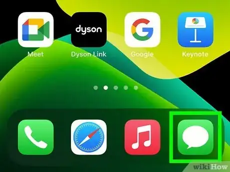 Step 1 Envie iMessages através do app "Mensagens".