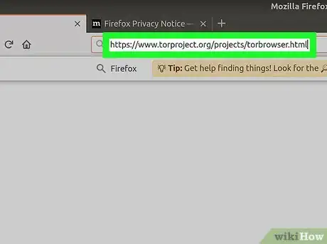 Step 1 Abra o website do Tor.