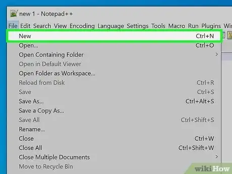 Step 1 Abra um editor de textos simples.