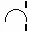 away from body right side of forehead